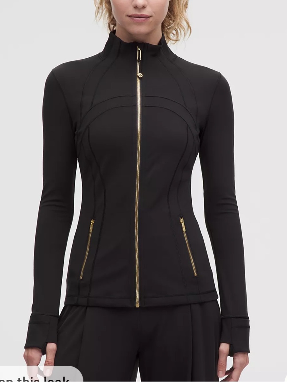 lululemon Define jacket Black and Gold